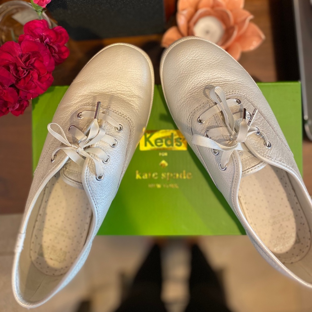 Kate Spade Keds Pearl White